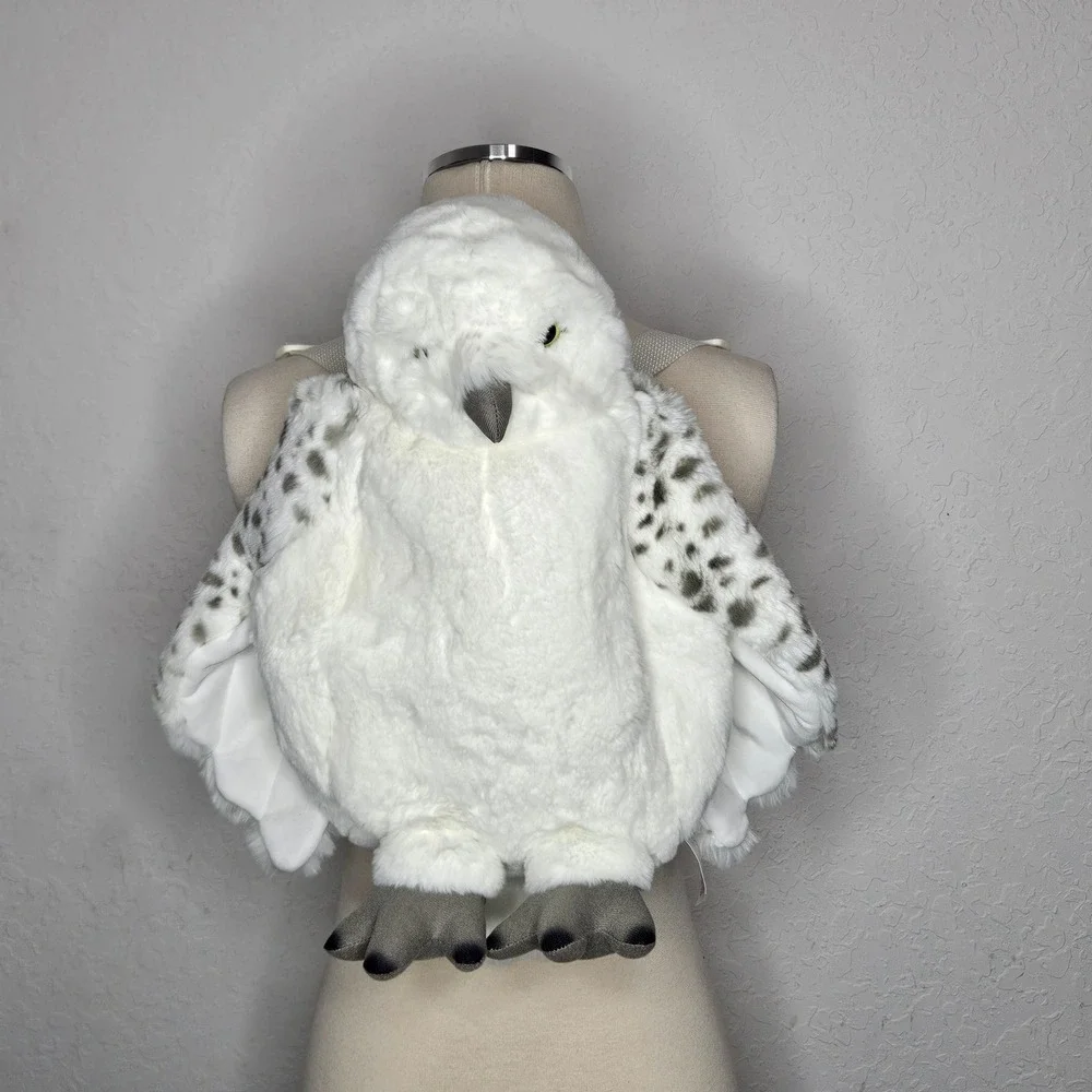 Wizarding World Harry Potter Hedwig Snowy Owl Plush Backpack Universal Studios